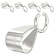 6 шт. 925 серебряные трубчатые дужки&nbsp;STER-SC0001-64P-1