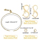 Pandahall elite infinity heart love slider bracelet bricolage kit de fabrication DIY-PH0006-32-4