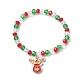 Ensemble de bracelets extensibles en perles de verre 4 pièces 4 styles BJEW-JB09342-3