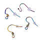 Kissitty 80 Stück Regenbogenfarben-Ionenplattierung (IP) 304 französische Ohrringhaken aus Edelstahl DIY-KS0001-29-2