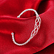Модный латунные манжеты браслеты BJEW-BB31056-5