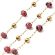 304 handgefertigte Perlenketten aus Edelstahl CHS-P017-A01-G-1