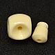 Dyed Synthetical Coral 3-Hole Guru Beads for Buddhist Jewelry Making CORA-L041-26-20mm-2