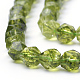 Synthetic Peridot Beads Strands G-S149-35-10mm-2