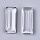 Прозрачные стеклянные кабошоны прямоугольник GGLA-R025-25x10-3