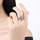 925 de moda plata de ley tailandesa anillos de dedo de plata RJEW-BB18819-7