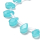 Brins de perles d'amazonite naturelles teintes&nbsp;G-Q167-A11-02-3