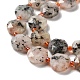 Chapelets de perles de pierre de soleil naturelle naturelles G-NH0004-021-4