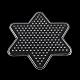 ヒューズビーズ：老人模様六角形の星DIYメルティビーズは、ビーズセットを融合  ABCのペグボード  厚紙テンプレート  アイロン紙  ミックスカラー  105x90mm DIY-R040-24-4