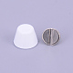 合金キャビネットと引き出しノブ  アクセサリー箱のノブ  ホワイト  9.5x6.5mm&nbsp;PALLOY-WH0071-06K-2