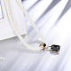 New Elegant Plastic Pearl Beaded Beaded Necklaces NJEW-BB15240-B-2