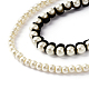 Satin colliers de ruban collier de dame NJEW-F180-20B-2