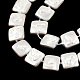 Plating Natural Freshwater Shell Beads Strands SHEL-N026-230A-3