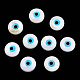Cuentas de concha de agua dulce natural mal de ojo SHEL-F001-35-3