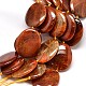 Oval Natural Agate Beads Strands G-F214-38E-3