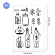 Прозрачные штампы для бутылок с растениями Globleland DIY-WH0167-56X-2