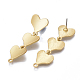 Smooth Surface Alloy Stud Earring Findings X-PALLOY-T064-23MG-2