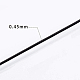 Benecreat 165 Fuß 0.017 Zoll (0.45 mm) 7-strängiger schwarzer Perlendraht aus nylonbeschichtetem Edelstahldraht für Perlenarbeiten an Halskettenarmbändern TWIR-BC0001-03A-03-4