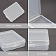 Transparent Polypropylene(PP) Bead Containers CON-WH0074-73-4
