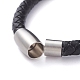 Unisex Leather Cord Bracelets BJEW-JB04852-5