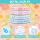 PandaHall Elite Baby Shower Ornaments Decorations Word Baby Printed Polyester Grosgrain Ribbons OCOR-PH0001-11-4