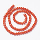 Opaque Solid Color Glass Beads Strands EGLA-A034-P8mm-D03-2