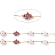 Cadenas de cuentas de perlas y estrellas de ágata india natural CHS-I018-01G-01-4