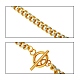 Conjuntos de brazalete de cadena de latón y collar de cadena de acera SJEW-SZ0001-011A-3
