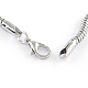Латунь змея цепи ожерелье материалы X-NJEW-Q289-03-3