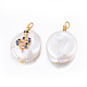Natural Cultured Freshwater Pearl Pendants PEAR-E013-25-3