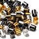 600Pcs 4 Colors Brass Crimp Beads KK-YW0001-52-3