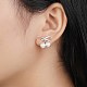 925 Sterling Silver Hoop Earrings EJEW-BB72050-4