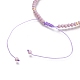 Bracciali di perline intrecciati con fili di nylon regolabili BJEW-JB05528-05-3