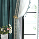 Superfindings 6m grigio ciondolo in rilievo appeso palla nappa frangia trim plasitc perline da cucire trim frangia nappa per tenda tovaglia decorazione della casa OCOR-FH0001-09A-6