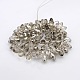 Half Plated Faceted Teardrop Electroplate Glass Pendants Beads Strands GLAA-A023A-HP04-2