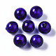 Perles en verre d'argent feuille manuelles FOIL-R054-10mm-11-2