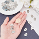 UNICRAFTALE about 50pcs Flat Oval Sewing Buttons Stainless Steel Buttons Smooth Metal Buttons for Fasteners Button Painting Ornament DIY Projects STAS-UN0011-51P-3