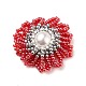 Handmade Glass Seed Beads Woven Beads PALLOY-JF00499-3
