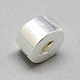 合金ヨーロピアンスタイルクラスプ  コラム  銀色のメッキ  9x5.5mm  穴：3mm PDLC-R001-14S-2