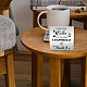 ステンレススチール製ディスプレイ装飾 201 個  正方形  コーヒー柄  100x100x28mm DJEW-WH0054-005-6