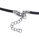 Fabricación de collar de cordón de poliéster X-NJEW-P227-01P-B-2