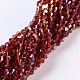 Electroplate Glass Beads Strands EGLA-J026-3mm-H12-1