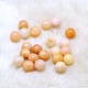 Natural Yellow Aventurine Round Ball Beads G-A127-10mm-09B-1