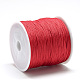 Fil de nylon, corde à nouer chinoise, rouge, 0.8mm, environ 109.36 yards (100 m)/rouleau