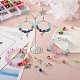 Kit per la creazione di decorazioni con pendenti con orecchini pendenti con perline fai da te DIY-TA0008-02-6