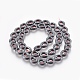 Electroplated Non-magnetic Synthetic Hematite Bead Strand G-E498-11F-2