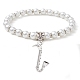 Perles de verre bracelets en perles extensibles BJEW-JB09696-05-1