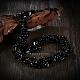 Vintage Natural Obsidian Chips Beaded Necklaces NJEW-BB16519-G-5