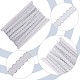 Gewellte Spitzenbänder aus Polyester OCOR-WH0082-21C-6