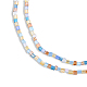 Chapelets de perles en verre transparente   GLAA-N047-02-4